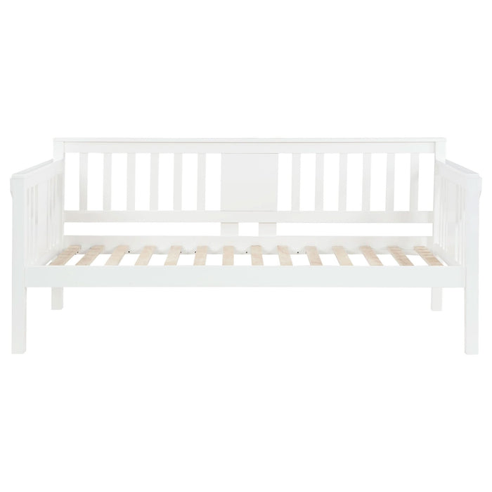 Bethany Wood Twin Daybed with Drop - down Tables White - Walo Furniture