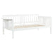 Bethany Wood Twin Daybed with Drop - down Tables White - Walo Furniture