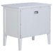 Bexhill 1 - drawer Nightstand Bedside Table White - Walo Furniture