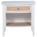 Bexhill 1 - drawer Nightstand Bedside Table White - Walo Furniture