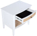 Bexhill 1 - drawer Nightstand Bedside Table White - Walo Furniture