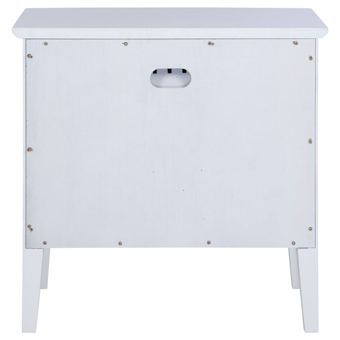 Bexhill 1 - drawer Nightstand Bedside Table White - Walo Furniture