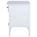 Bexhill 1 - drawer Nightstand Bedside Table White - Walo Furniture