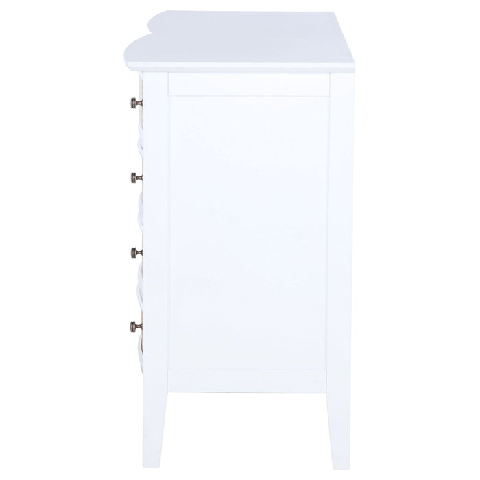 Bexhill 10 - drawer Dresser Cabinet White - Walo Furniture