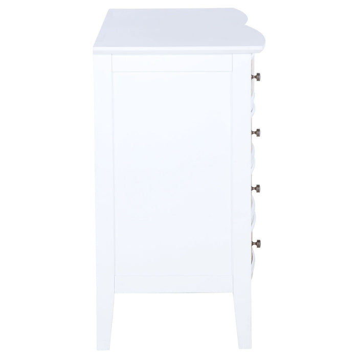 Bexhill 10 - drawer Dresser Cabinet White - Walo Furniture