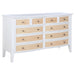 Bexhill 10 - drawer Dresser Cabinet White - Walo Furniture