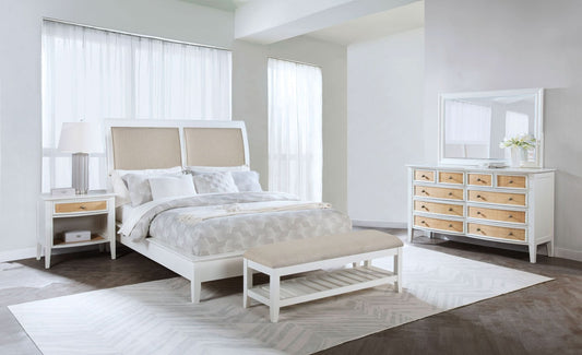 Bexhill 4 - piece Eastern King Bedroom Set White - Walo Furniture