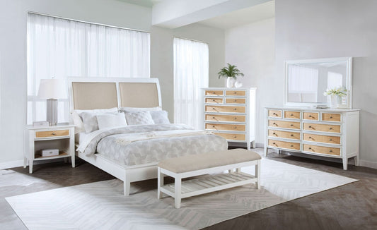 Bexhill 5 - piece California King Bedroom Set White - Walo Furniture