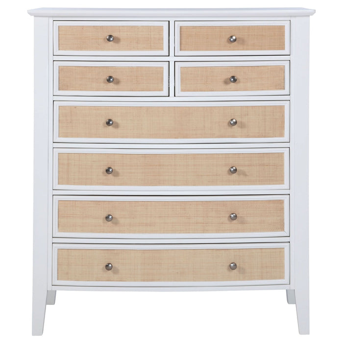 Bexhill 8 - drawer Chest of Drawers White - Walo Furniture