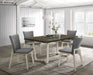 Biloxi 5 - piece 71 - inch Rectangular Dining Set Greyish Brown - Walo Furniture