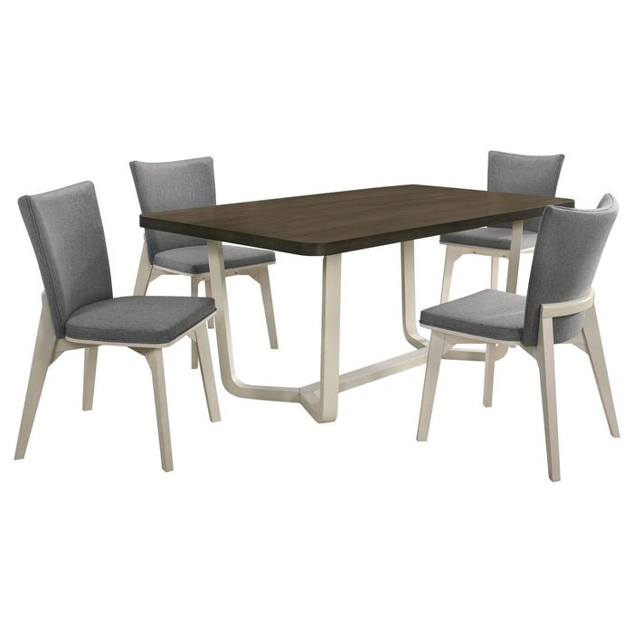 Biloxi 5 - piece 71 - inch Rectangular Dining Set Greyish Brown - Walo Furniture