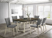 Biloxi 7 - piece 71 - inch Rectangular Dining Set Greyish Brown - Walo Furniture