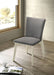 Biloxi Upholstered Dining Side Chair Grey (Set of 2) - Walo Furniture