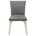 Biloxi Upholstered Dining Side Chair Grey (Set of 2) - Walo Furniture