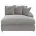 Blaine Upholstered Reversible Chaise Sectional Sofa Fog - Walo Furniture