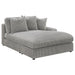 Blaine Upholstered Reversible Chaise Sectional Sofa Fog - Walo Furniture