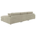 Blaine Upholstered Reversible Chaise Sectional Sofa Sand - Walo Furniture