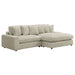 Blaine Upholstered Reversible Chaise Sectional Sofa Sand - Walo Furniture