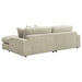 Blaine Upholstered Reversible Chaise Sectional Sofa Sand - Walo Furniture