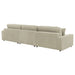 Blaine Upholstered Reversible Chaise Sectional Sofa Sand - Walo Furniture