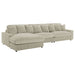 Blaine Upholstered Reversible Chaise Sectional Sofa Sand - Walo Furniture