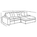 Blaine Upholstered Reversible Chaise Sectional Sofa Sand - Walo Furniture