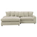 Blaine Upholstered Reversible Chaise Sectional Sofa Sand - Walo Furniture