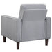 Bowen 3 - piece Upholstered Track Arm Tufted Sofa Set Grey - Walo Furniture