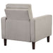 Bowen Upholstered Track Arm Tufted Accent Chair Beige - Walo Furniture