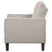 Bowen Upholstered Track Arm Tufted Accent Chair Beige - Walo Furniture