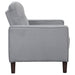 Bowen Upholstered Track Arm Tufted Accent Chair Grey - Walo Furniture