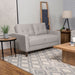 Bowen Upholstered Track Arm Tufted Loveseat Beige - Walo Furniture