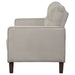 Bowen Upholstered Track Arm Tufted Loveseat Beige - Walo Furniture