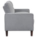 Bowen Upholstered Track Arm Tufted Loveseat Grey - Walo Furniture