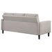 Bowen Upholstered Track Arm Tufted Sofa Beige - Walo Furniture