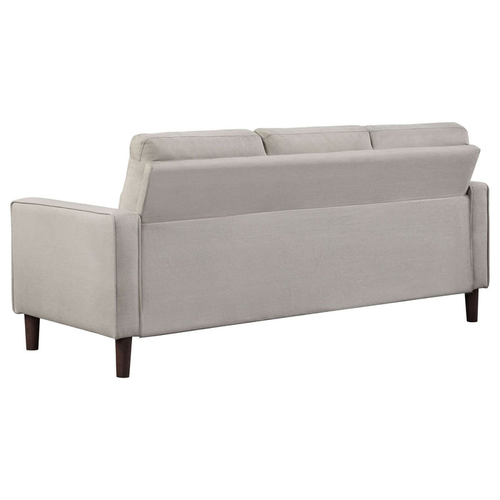 Bowen Upholstered Track Arm Tufted Sofa Beige - Walo Furniture