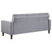 Bowen Upholstered Track Arm Tufted Sofa Grey - Walo Furniture