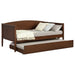 Bozeman Wood Twin Daybed With Trundle Medium Walnut - Walo Furniture