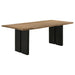 Bradshaw 80 - inch Live Edge Wood Dining Table Natural Acacia - Walo Furniture