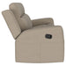 Brentwood 2 - piece Upholstered Reclining Sofa Set Taupe - Walo Furniture