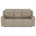 Brentwood 2 - piece Upholstered Reclining Sofa Set Taupe - Walo Furniture