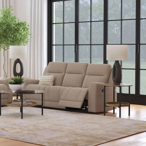 Brentwood Upholstered Motion Reclining Sofa Taupe - Walo Furniture