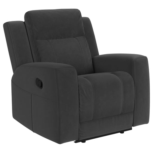 Brentwood Upholstered Recliner Chair Dark Charcoal - Walo Furniture