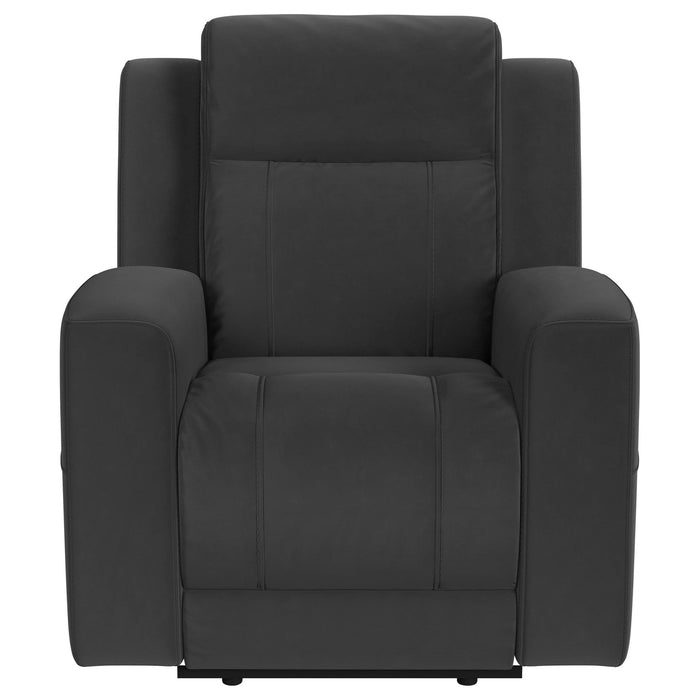 Brentwood Upholstered Recliner Chair Dark Charcoal - Walo Furniture