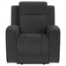 Brentwood Upholstered Recliner Chair Dark Charcoal - Walo Furniture