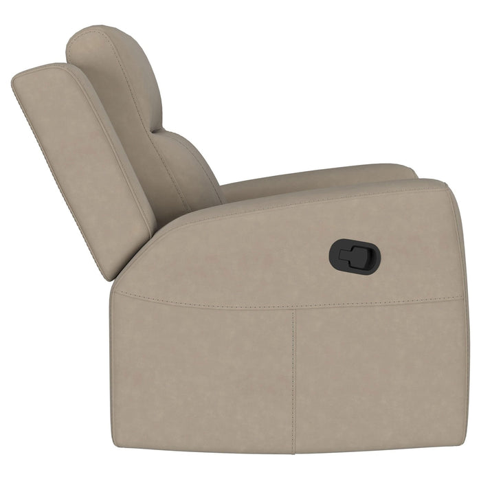 Brentwood Upholstered Recliner Chair Taupe - Walo Furniture