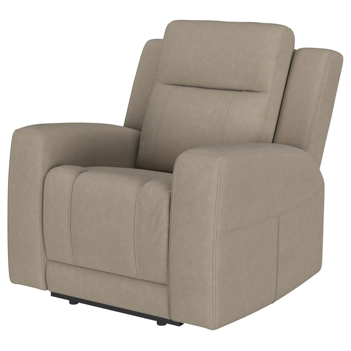 Brentwood Upholstered Recliner Chair Taupe - Walo Furniture