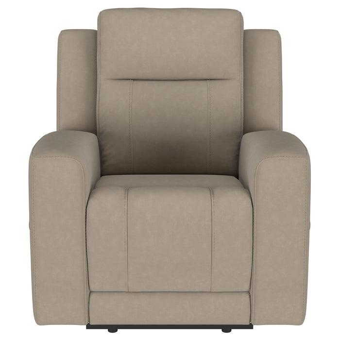 Brentwood Upholstered Recliner Chair Taupe - Walo Furniture