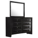 Briana 8 - drawer Dresser with Mirror Black - Walo Furniture