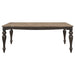 Bridget Rectangular 79 - inch Dining Table Brown Brushed - Walo Furniture